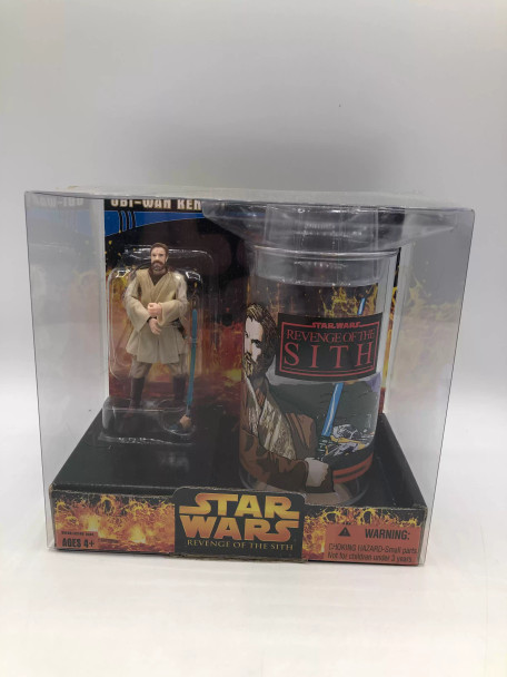 Star Wars Revenge of the Sith Cup & Figure-Obi-Wan Kenobi Action Figure - (100586)