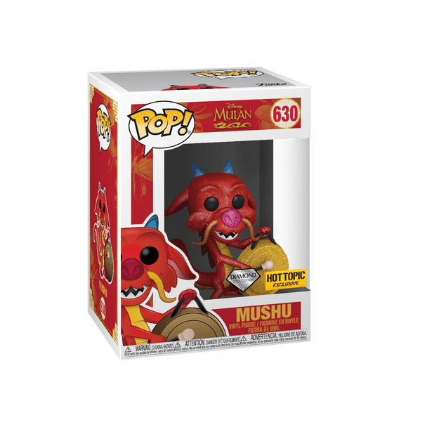 Funko POP! Disney Mulan Mushu (Diamond Glitter) #630 Vinyl Figure