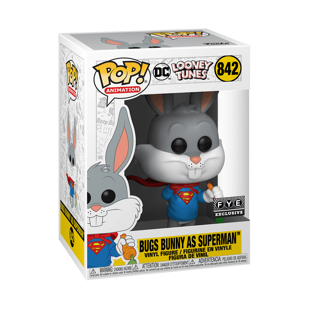 Funko POP! Animation Looney Tunes Bugs Bunny as Superman #842 Vinyl Figure