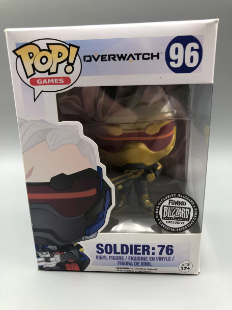 Funko POP! Games Overwatch Soldier 76 (Gold) #96 Vinyl Figure - (110445)