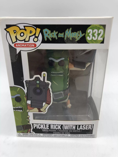 Funko POP! Animation Rick and Morty Pickle Rick with Laser #332 Vinyl Figure - (49979)