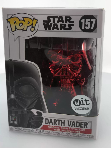 Funko POP! Star Wars Chrome Darth Vader (Red) #157 Vinyl Figure - (110294)