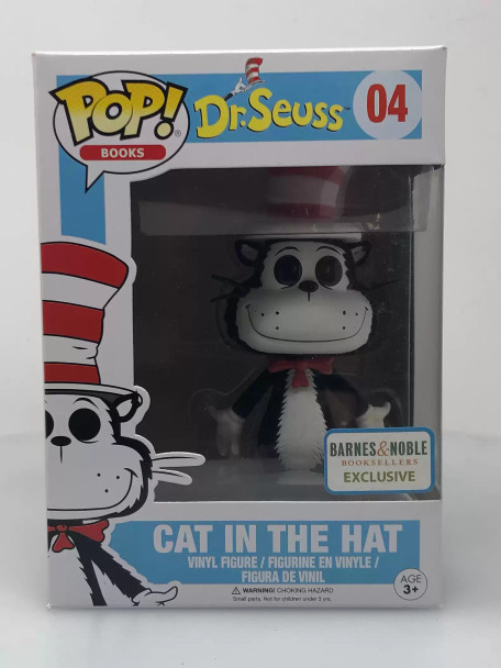 Funko POP! Books Dr. Seuss Cat in the Hat (Flocked) #4 Vinyl Figure - (110375)