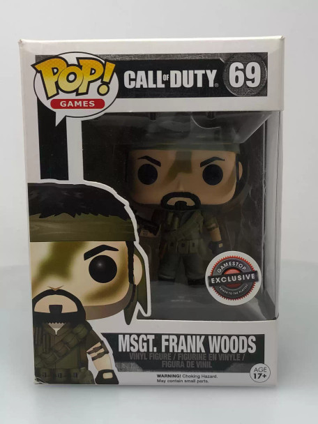 Funko POP! Games Call of Duty MSGT Frank Woods (Mud Splatter) #69 Vinyl Figure - (112033)