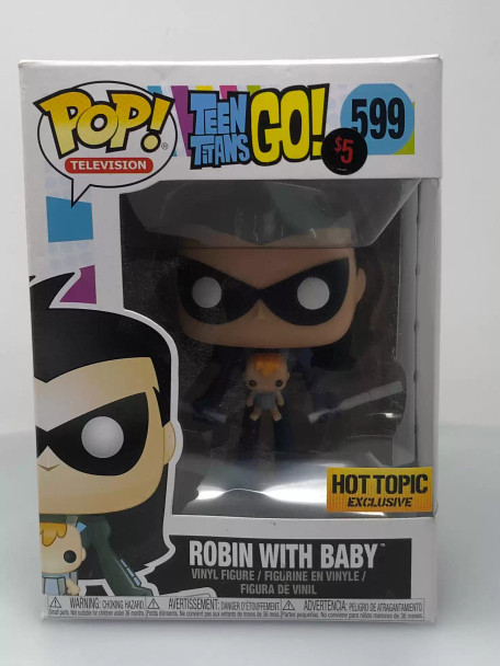 Funko POP! Television DC Teen Titans Go! Robin with Baby #599 Vinyl Figure - (111962)