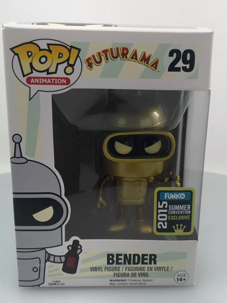 Funko POP! Animation Futurama Bender (Gold) #29 Vinyl Figure - (111852)