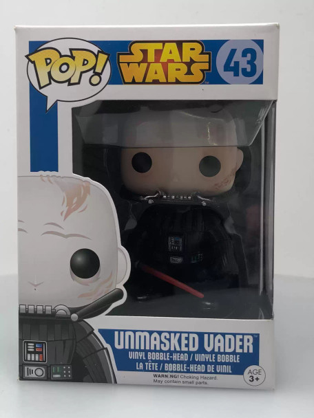 Funko POP! Star Wars Blue Box Unmasked Darth Vader #43 Vinyl Figure - (112650)