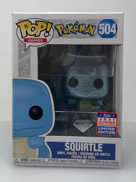 Funko POP! Games Pokemon Squirtle (Diamond Glitter) #504 Vinyl Figure - (112660)