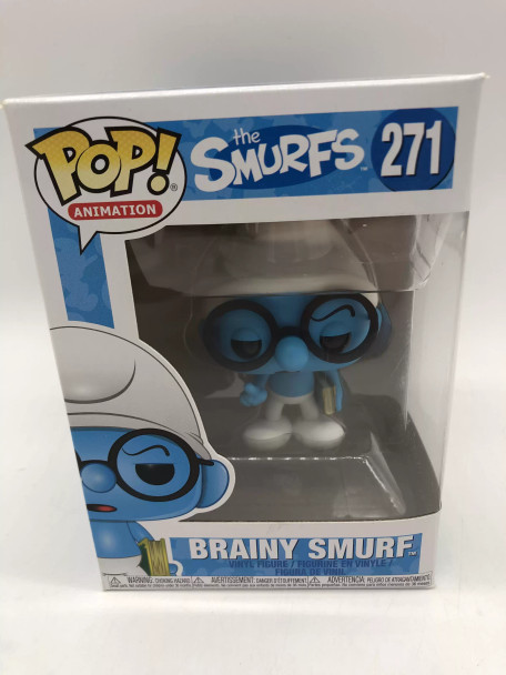 Funko POP! Animation The Smurfs Brainy Smurf #271 Vinyl Figure - (50142)