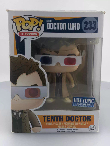 Funko POP! Television Doctor Who 10th Doctor (3D Glasses) #233 Vinyl Figure - (116706)