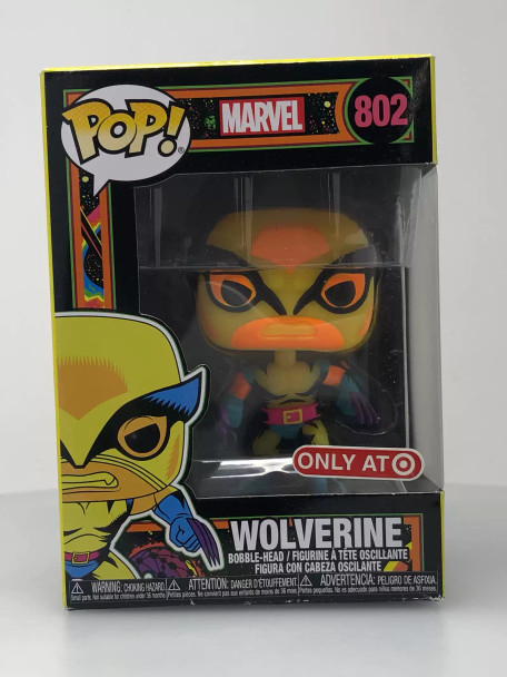Funko POP! Marvel Wolverine (Blacklight) #802 Vinyl Figure - (116715)