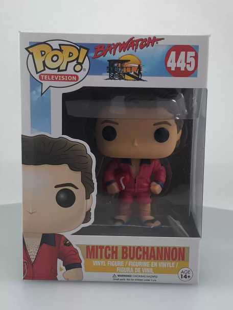 Funko POP! Television Baywatch Mitch Buchannon #445 Vinyl Figure - (116857)