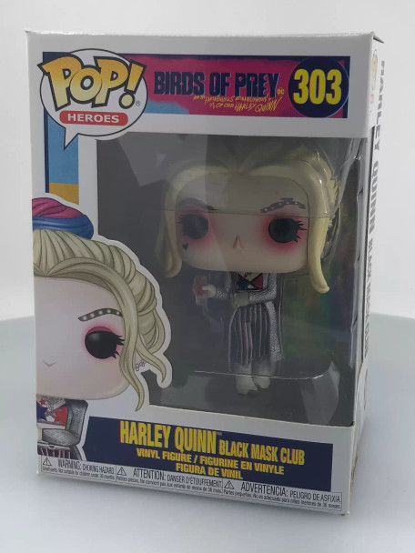 Funko POP! Heroes (DC Comics) Birds of Prey Harley Quinn Black Mask Club #303 - (116564)