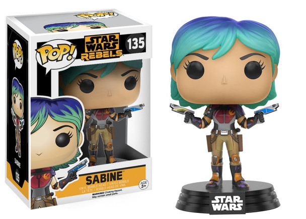 Funko POP! Star Wars Rebels Sabine #135 Vinyl Figure