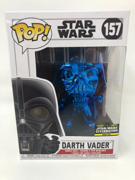 Funko POP! Star Wars Chrome Darth Vader (Blue) #157 Vinyl Figure - (129710)