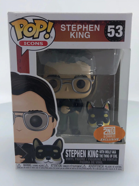 Funko POP! Icons Stephen King with Molly #53 Vinyl Figure - (142560)