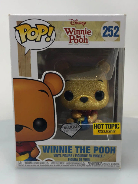 Winnie the Pooh Seated (Diamond Glitter) #252 - (175612)