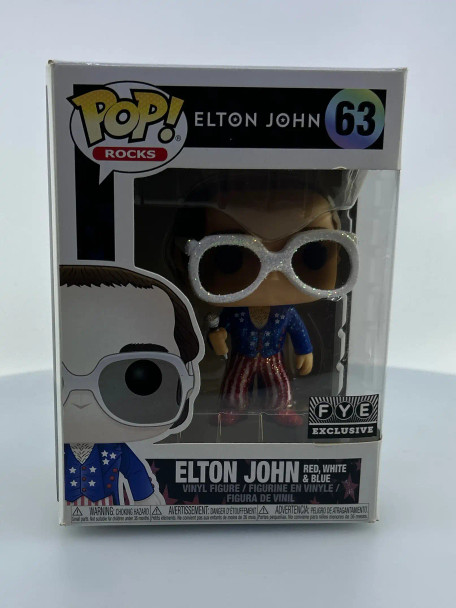 Funko POP! Rocks Elton John (USA) (Glitter) #63 FYE Exclusive Vinyl Figure - (178839)