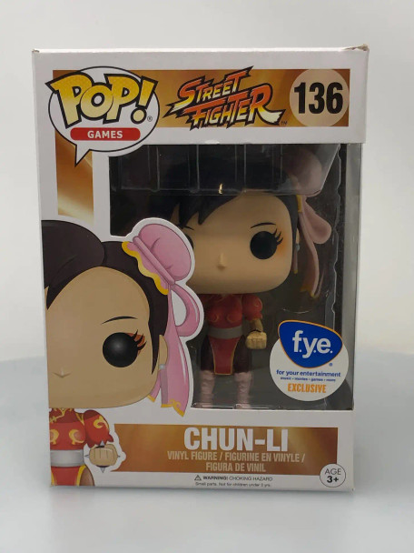 Funko POP! Games Street Fighter Chun-Li (Red) #136 FYE Exclusive Vinyl Figure - (178977)