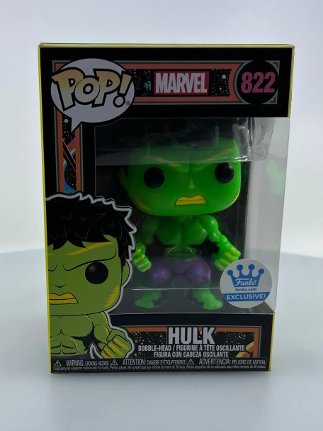 Funko POP! Marvel Hulk (Blacklight) #822 Funko Exclusive Vinyl Figure - (178874)