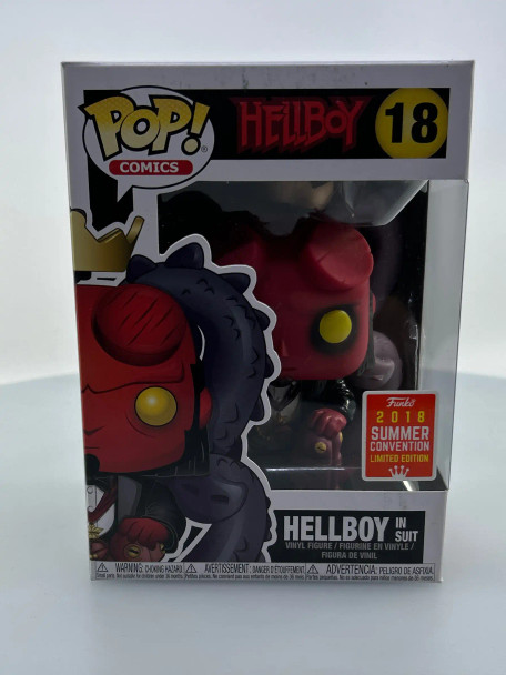 Funko POP! Comics Hellboy in Suit #18 Entertainment Earth Exclusive Vinyl Figure - (185143)