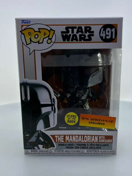 The Mandalorian with Dark Saber (Glow in the Dark & Metallic) #491 - (185098)