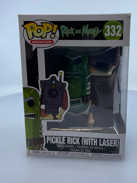 Funko POP! Animation Rick and Morty Pickle Rick with Laser #332 Vinyl Figure - (188499)