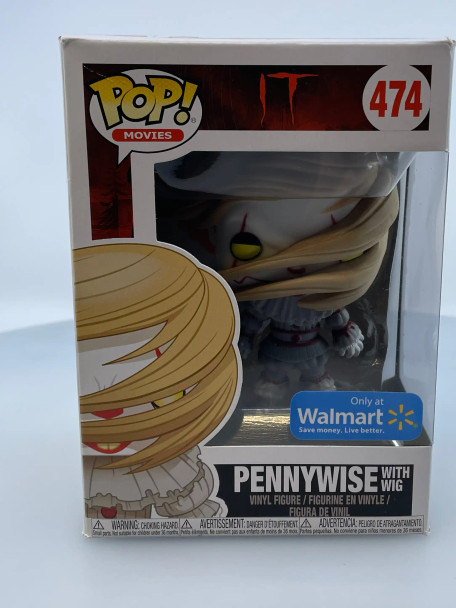 Funko POP! Movies IT Pennywise with Wig #474 Walmart Exclusive Vinyl Figure - (191273)
