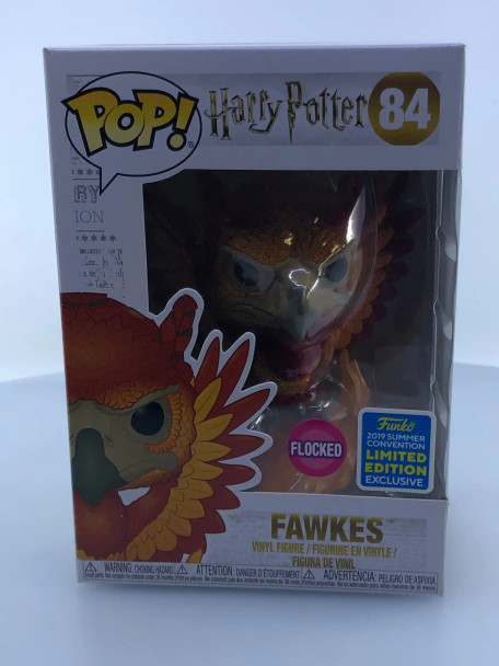 Funko POP! Harry Potter Fawkes (Flocked) #84 Hot Topic Exclusive Vinyl Figure - (192236)