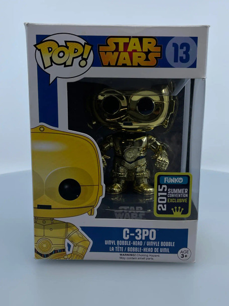 Funko POP! Star Wars Blue Box C-3PO (Gold) #13 Hot Topic Exclusive Vinyl Figure - (192098)
