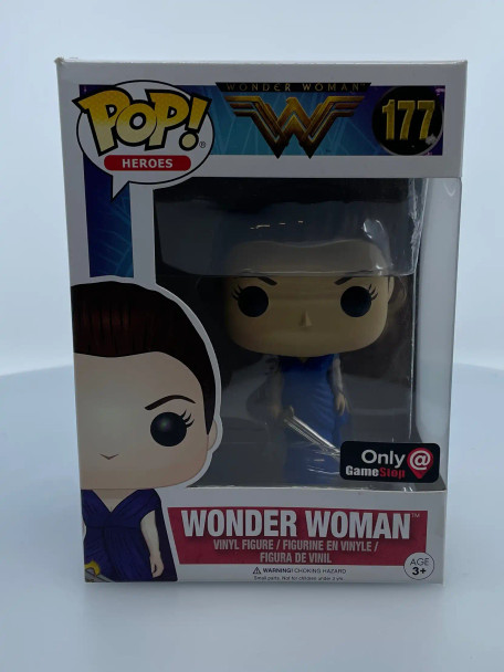 Funko POP! Heroes (DC Comics) Wonder Woman (Blue Dress) #177 GameStop Exclusive - (193086)