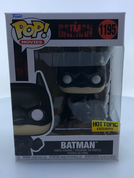 Funko POP! Movies DC The Batman Batman #1195 Hot Topic Exclusive Vinyl Figure - (194053)