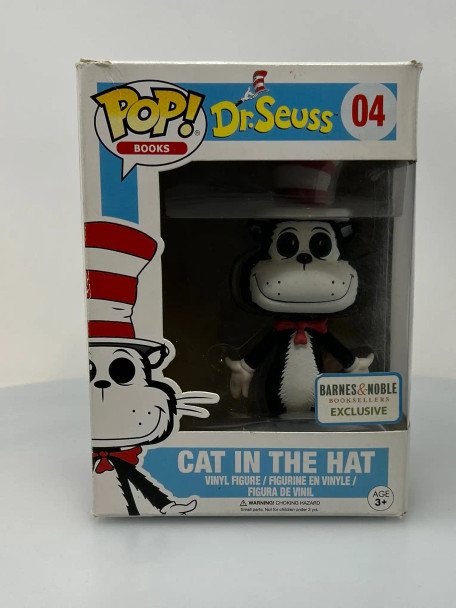 Funko POP! Books Dr. Seuss Cat in the Hat (Flocked) #4 Barnes & Noble Exclusive - (195180)