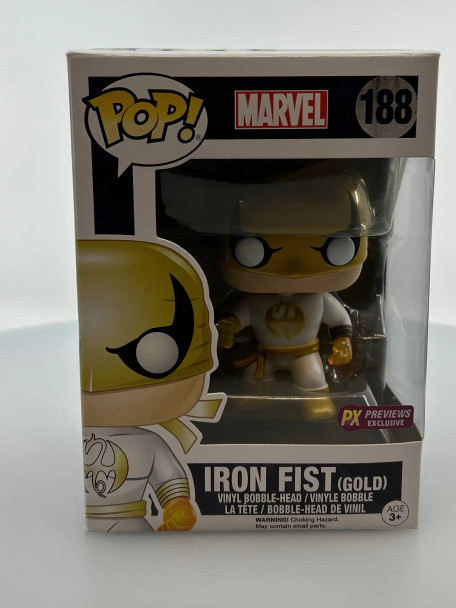 Funko POP! Marvel Iron Fist (Gold) #188 Previews Exclusive Vinyl Figure - (196038)