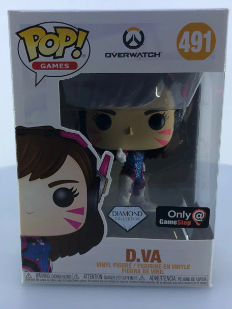 Funko POP! Games Overwatch D. Va (Diamond Glitter) #491 GameStop Exclusive - (196215)