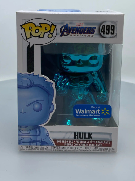 Funko POP! Marvel Avengers: Endgame Hulk (Blue & Chrome) #499 Walmart Exclusive - (202625)