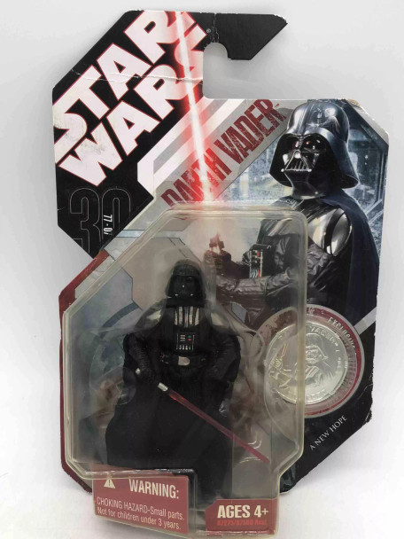 Star Wars 30th Anniversary Basic Figures Darth Vader (Silver Coin) Action Figure - (56247)