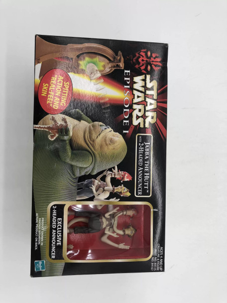 Star Wars Episode 1 Jabba The Hutt with 2-Headed Announcer Action Figure Set - (48790)