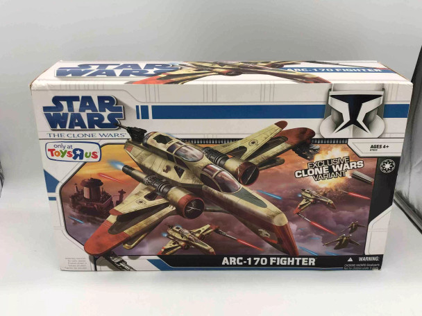 Star Wars -Clone Wars Vehicle Figure Set -Arc-170 Fighter Target Exclusive 30th  - (62058)