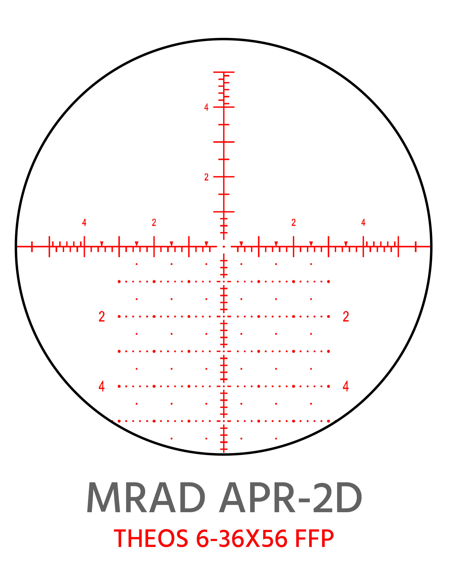 Element Optics Theos 6-36x56 FFP  APR-2D MRAD Scope - Ultimate