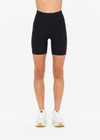 PEACHED 6IN SPIN SHORT - BLACK [USW021008]