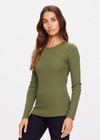 CHRISSY LONG SLEEVE - OLIVE [USW023013]