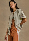 VADELLA COLLARED KNIT SHIRT - CREME [USW125005]