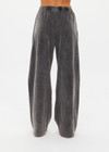 THE UPSIDE women's grey Soho Tokio Wide Leg Pant is made from a soft brushed recycled cotton fabric. This wide leg, high rise pant feature front pockets in the side seams and a soft encased elasticated waistband.