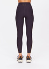 THE UPSIDE women's black Beaufort 25 inch Midi Pant is made from recycled soft peached fabrication with a brushed handfeel for a breathable and quick drying effect. The mid rise pant features an elasticated drawcord for the perfect fit and yellow stripes down the side for style. Designed for the gym and running.