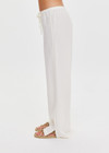THE UPSIDE women's cream Desert House Party Pant is made from sandwash silk. The relaxed pant features drawstring waist. Designed for comfort and travel.