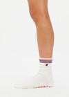 THE UPSIDE women's Love Club 2 Pack Grip Sock are anti slip grip socks perfect for pilates and yoga. Featuring a soft terry sole and embroidered heart & arrow.