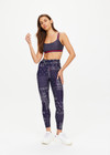 THE UPSIDE women's paisley Vaquero 25 inch Midi Pant is made from recycled super soft fabric. The 25 inch legging features elastic waistband with drawstring. Designed for yoga, pilates and barre.