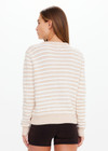THE UPSIDE women's natural Canyon Isabeli Knit Cardigan is made from organic cotton. The buttoned up cardigan features ribbed hem, cuff and neck. Designed for lifestyle wear.