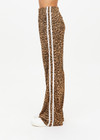 THE UPSIDE women's leopard Panthera Jetset Pant is made from viscose and rayon. The side stripe pants features pockets. Designed for travel and lounge.